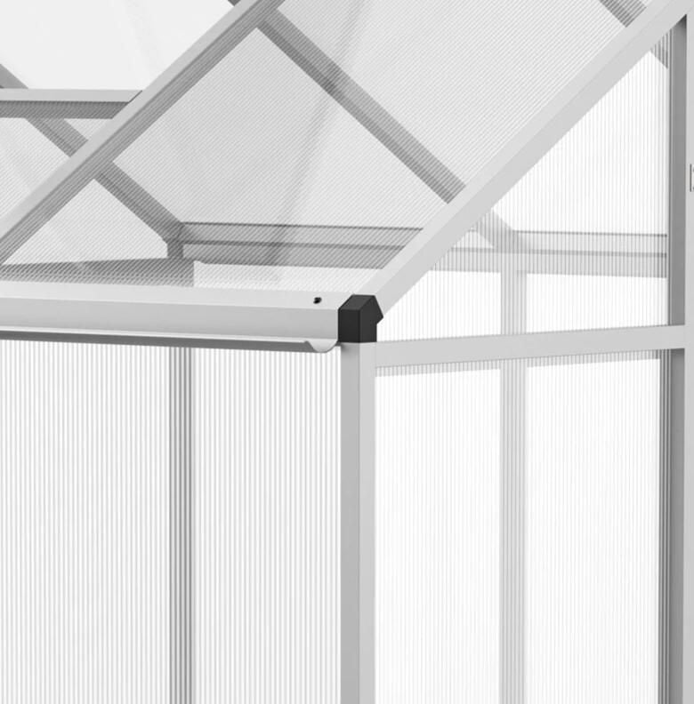 10' L x 6' W Walk-In Polycarbonate Greenhouse