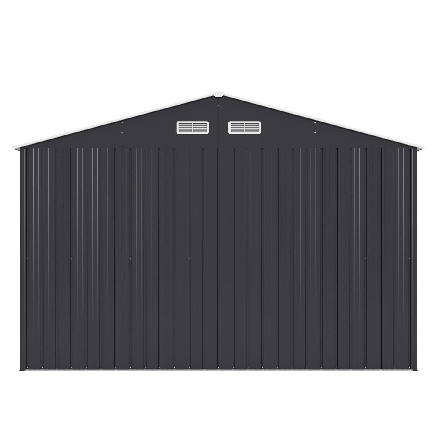10' x 8' Metal Outdoor Storage Shed with Lockable Doors