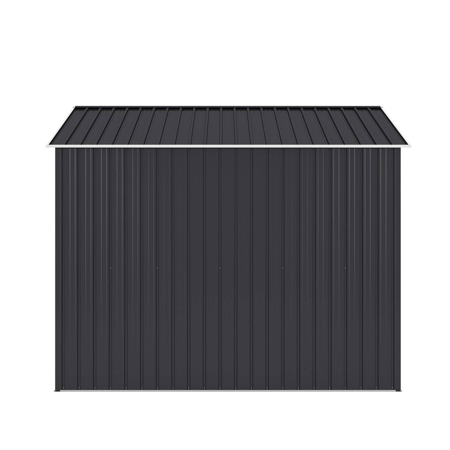 10' x 8' Metal Outdoor Storage Shed with Lockable Doors