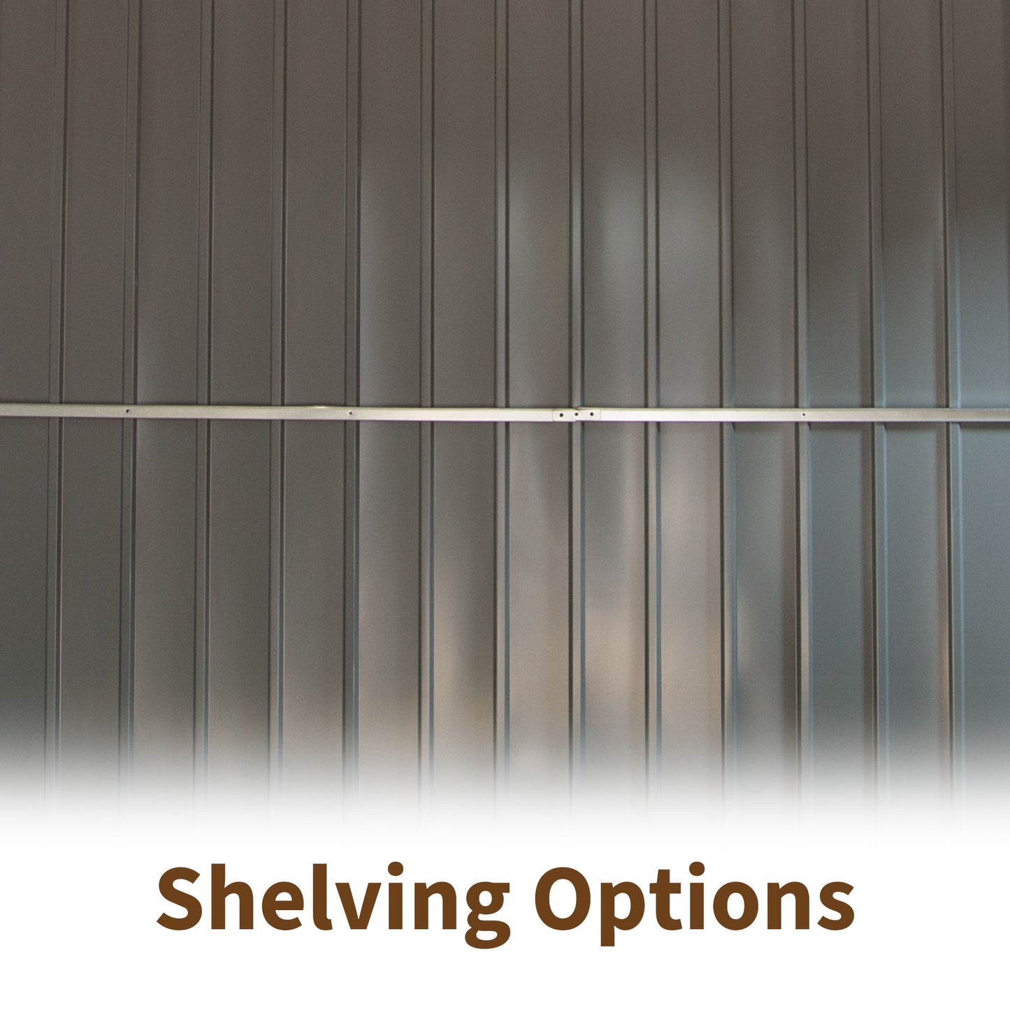 12.5' x 11' Large Brown Metal Storage Shed, 900 cu.ft. Capacity, Galvanized Steel Frame, Multifunctional