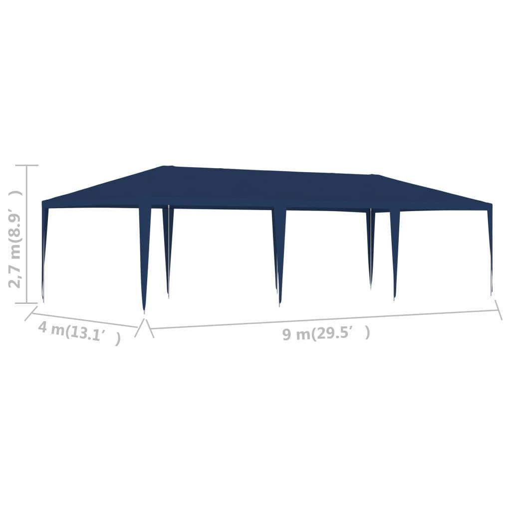 13.1' x 29.5' Blue Party Tent, UV & Water-Resistant Outdoor Garden Gazebo