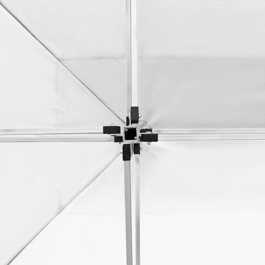 14.8' x 9.8' Professional Folding Party Tent with Walls, White, UV & Water-Resistant Outdoor Canopy
