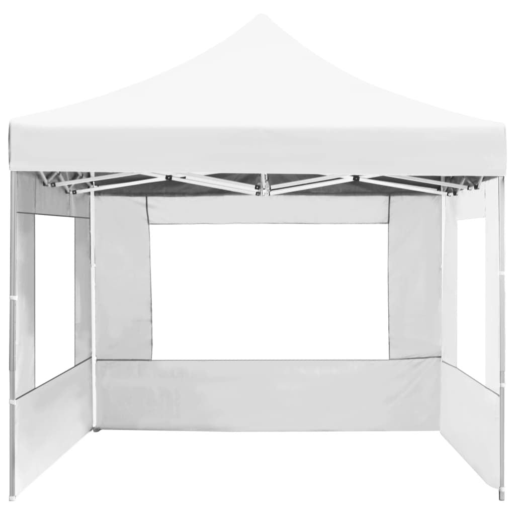 14.8' x 9.8' Professional Folding Party Tent with Walls, White, UV & Water-Resistant Outdoor Canopy