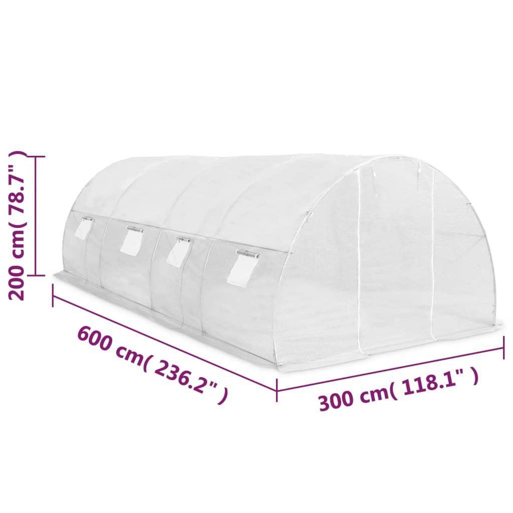 20' x 10' Greenhouse, Heavy-Duty & Weatherproof Design