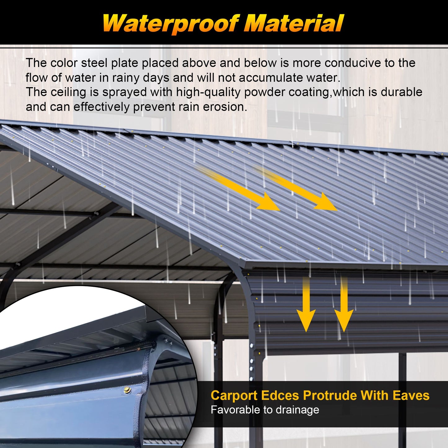 20' x 12' Metal Carport, Heavy Duty Outdoor Galvanized Car Shelter, Boats, Trucks, and SUVs