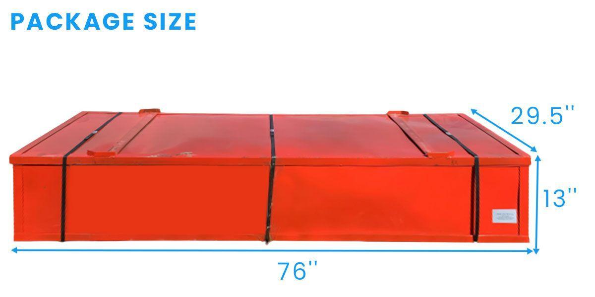 20' x 20' Shipping Container Canopy Shelter, 11oz PE, Industrial Steel Frame