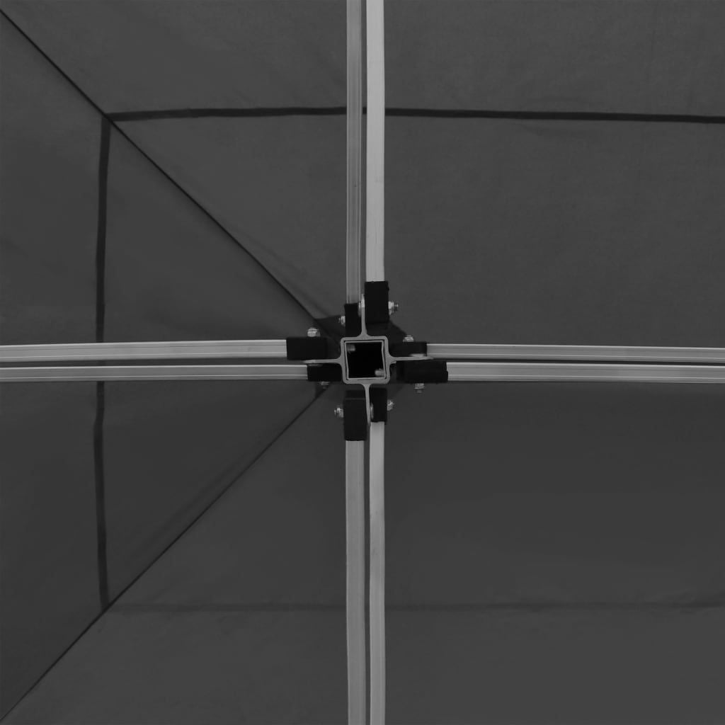 20'x10' Professional Folding Party Tent with Walls Aluminum, Anthracite