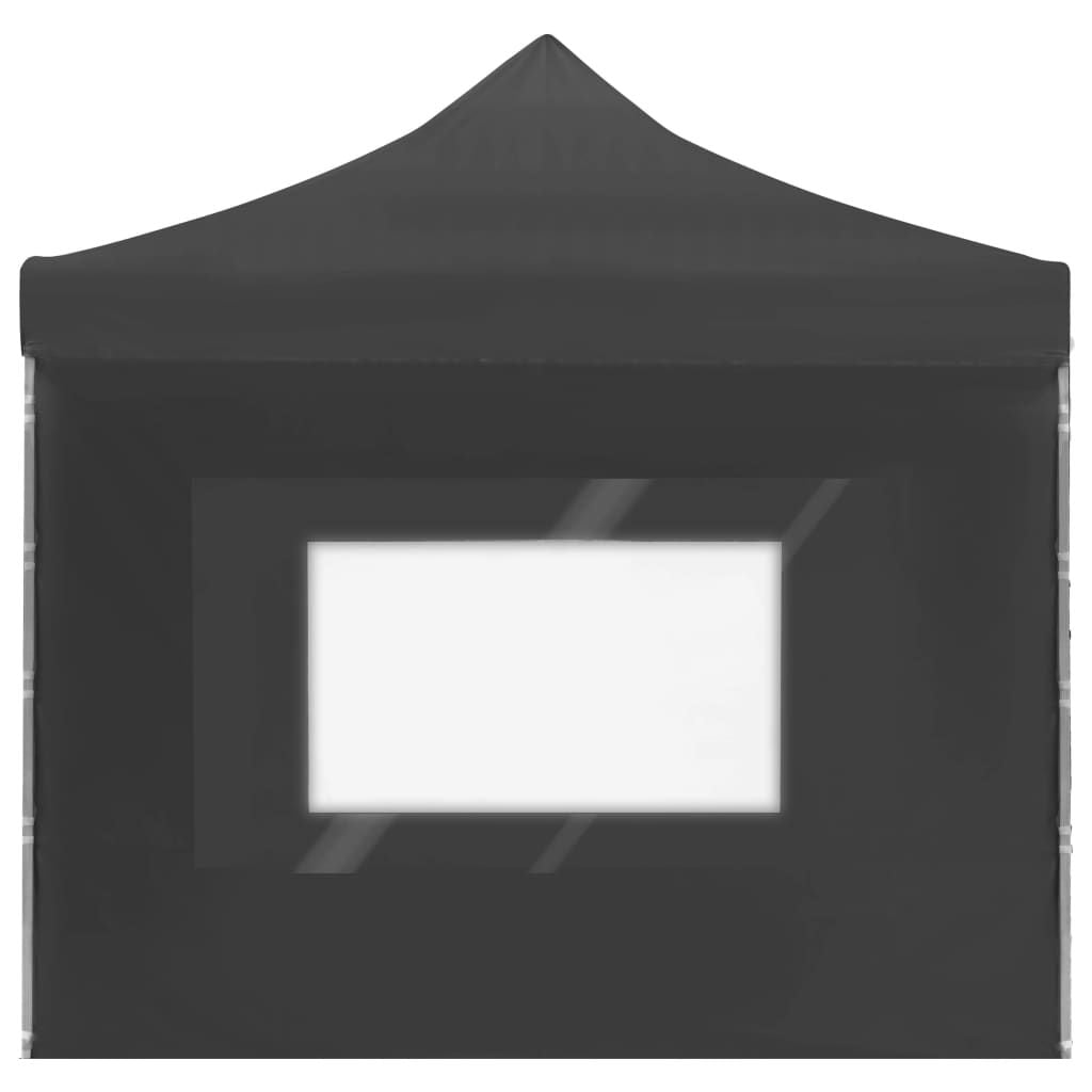 20'x10' Professional Folding Party Tent with Walls Aluminum, Anthracite