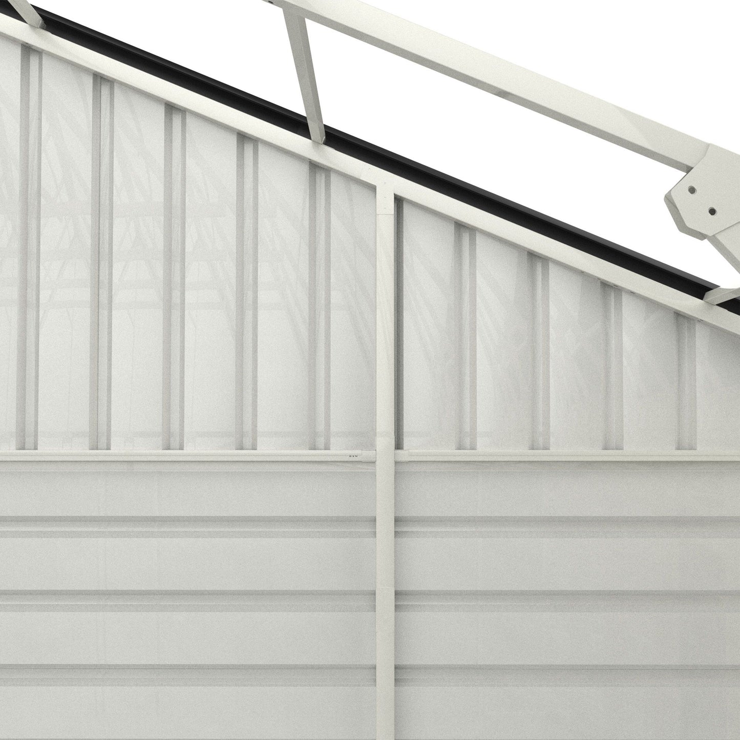 23' x 22' Metal Storage Shed w/ Double Door Garage & Side Entry Door, 500 sq-ft Space