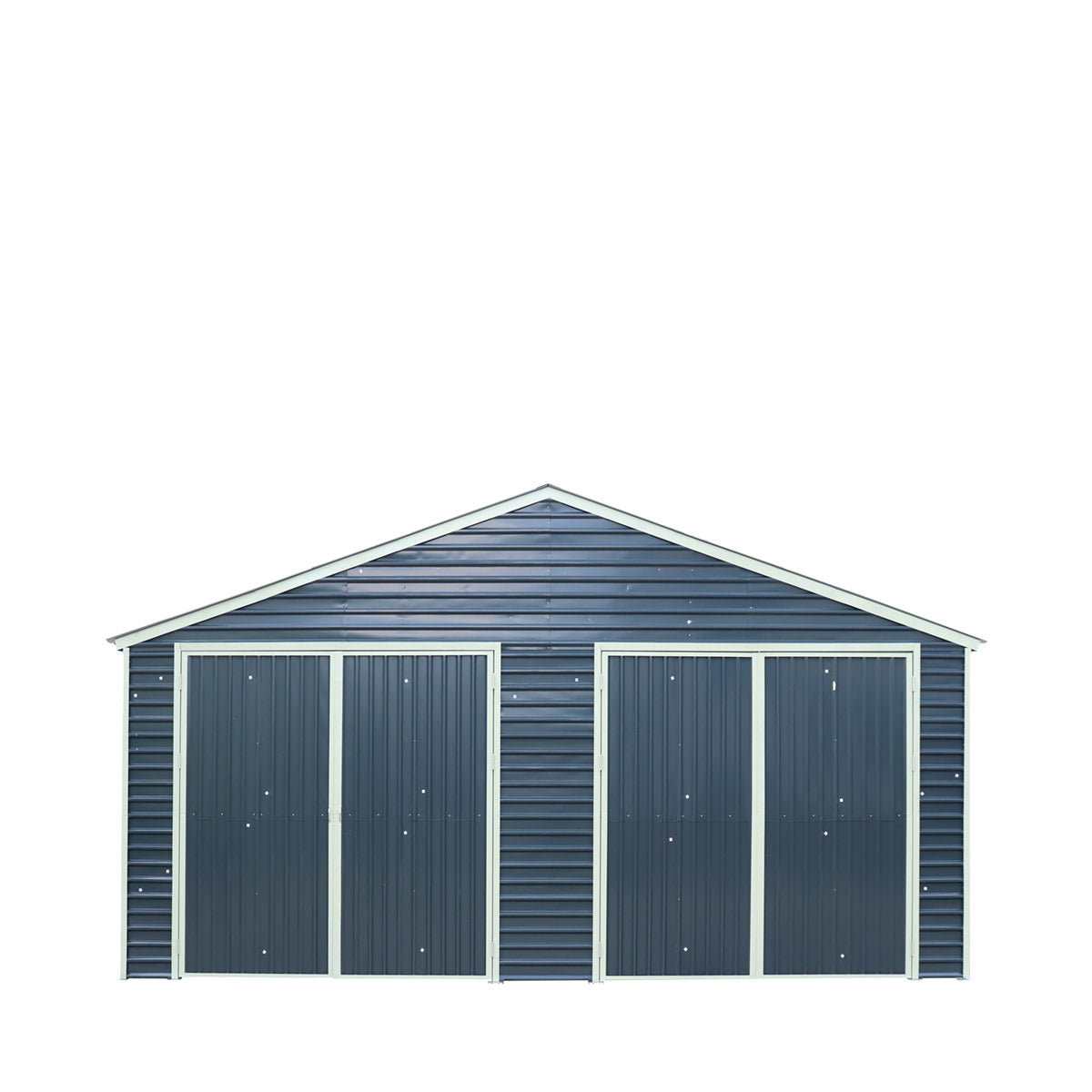 26’ x 40’ Metal Garage Shed, 9’ High Double Front Doors, 14’ Peak, 1040 Sq-Ft TMG-MS2640-1