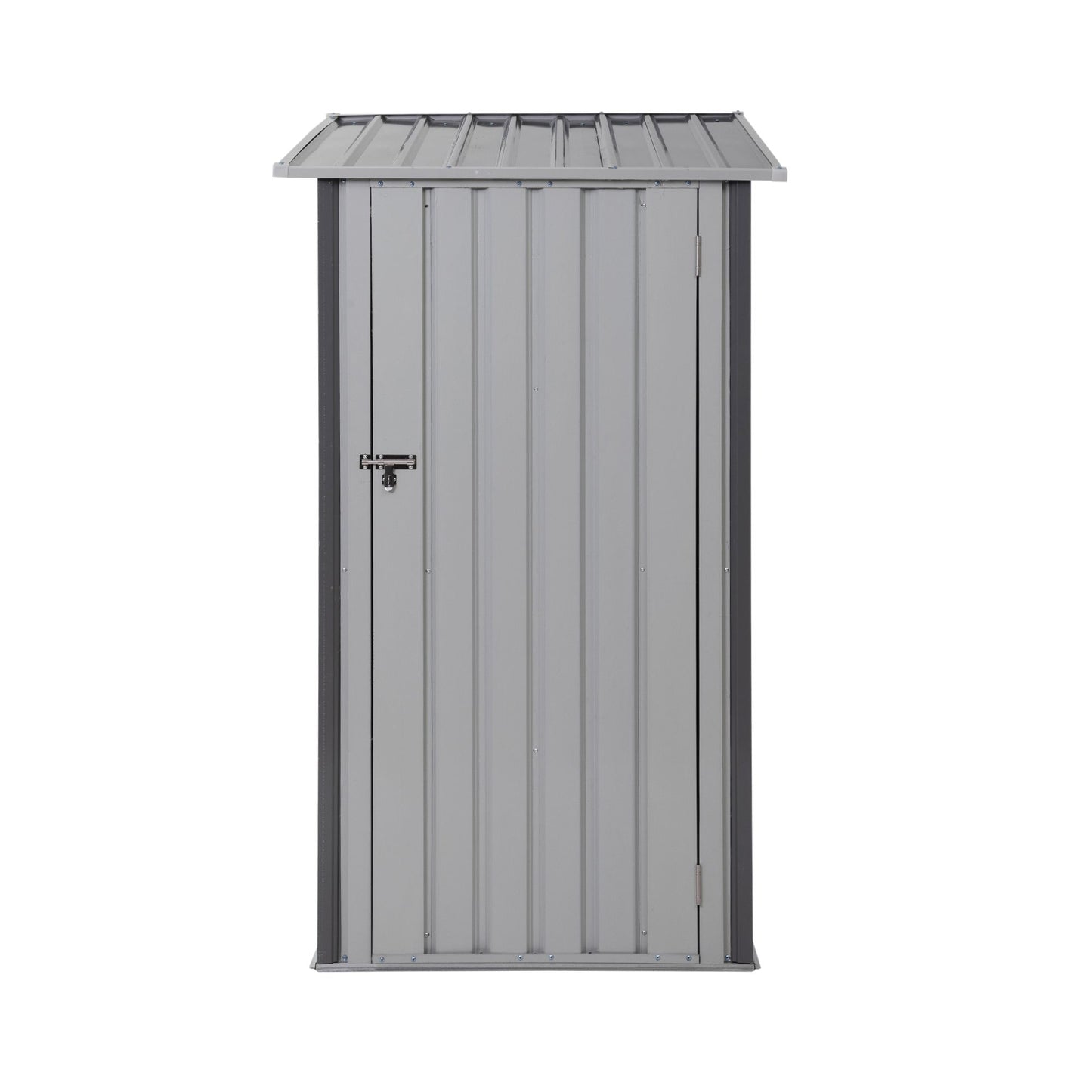 3' x 3' Metal Outdoor Storage Shed with Sloped Roof & Lockable Door