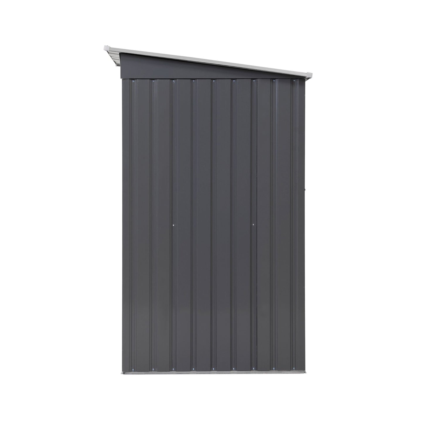 3' x 3' Metal Outdoor Storage Shed with Sloped Roof & Lockable Door