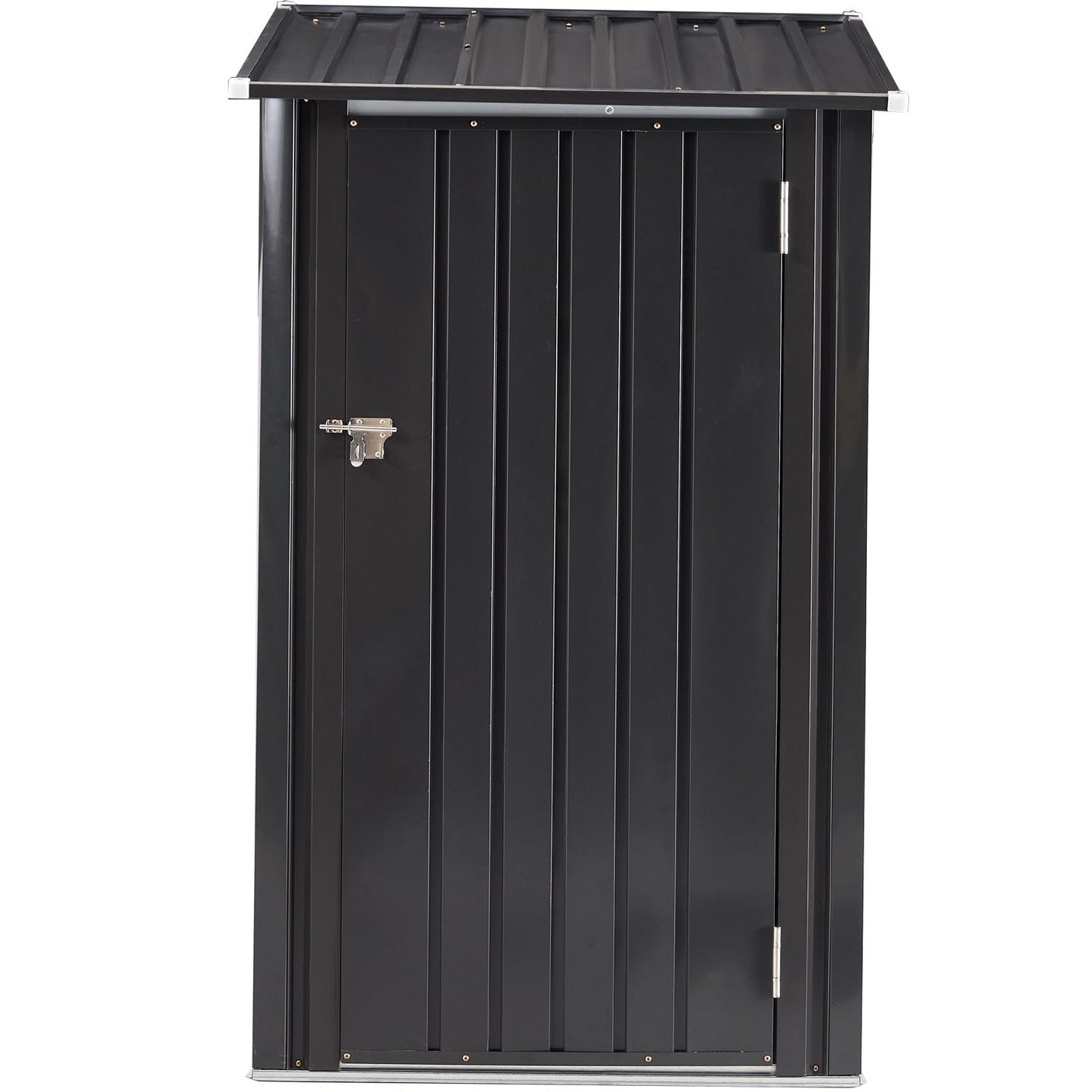 3' x 3' Metal Storage Shed with Sloped Roof & Lockable Door