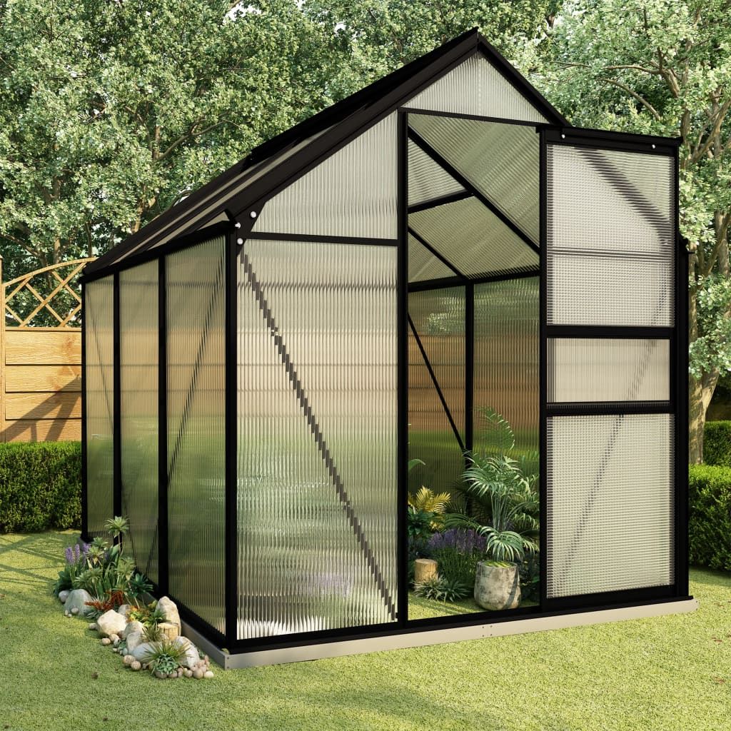 6' x 6' Greenhouse, UV-Resistant & Sturdy Frame, with base frame