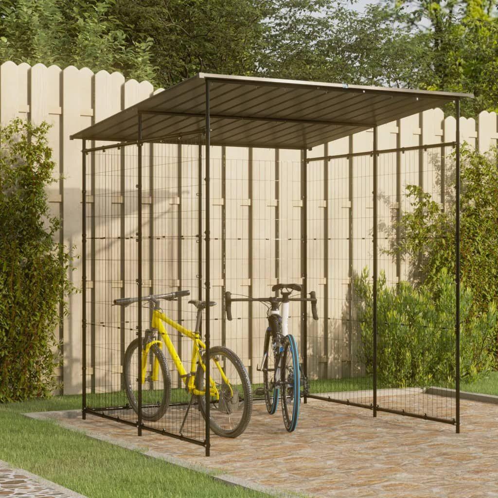 6' x 6' Metal Bike Shelter, Rust-Resistant & Powder-Coated Steel Frame