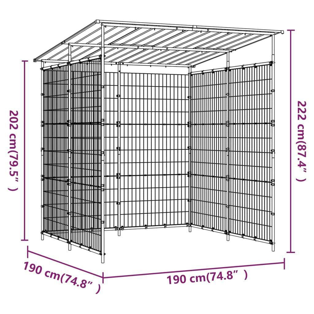 6' x 6' Metal Bike Shelter, Rust-Resistant & Powder-Coated Steel Frame