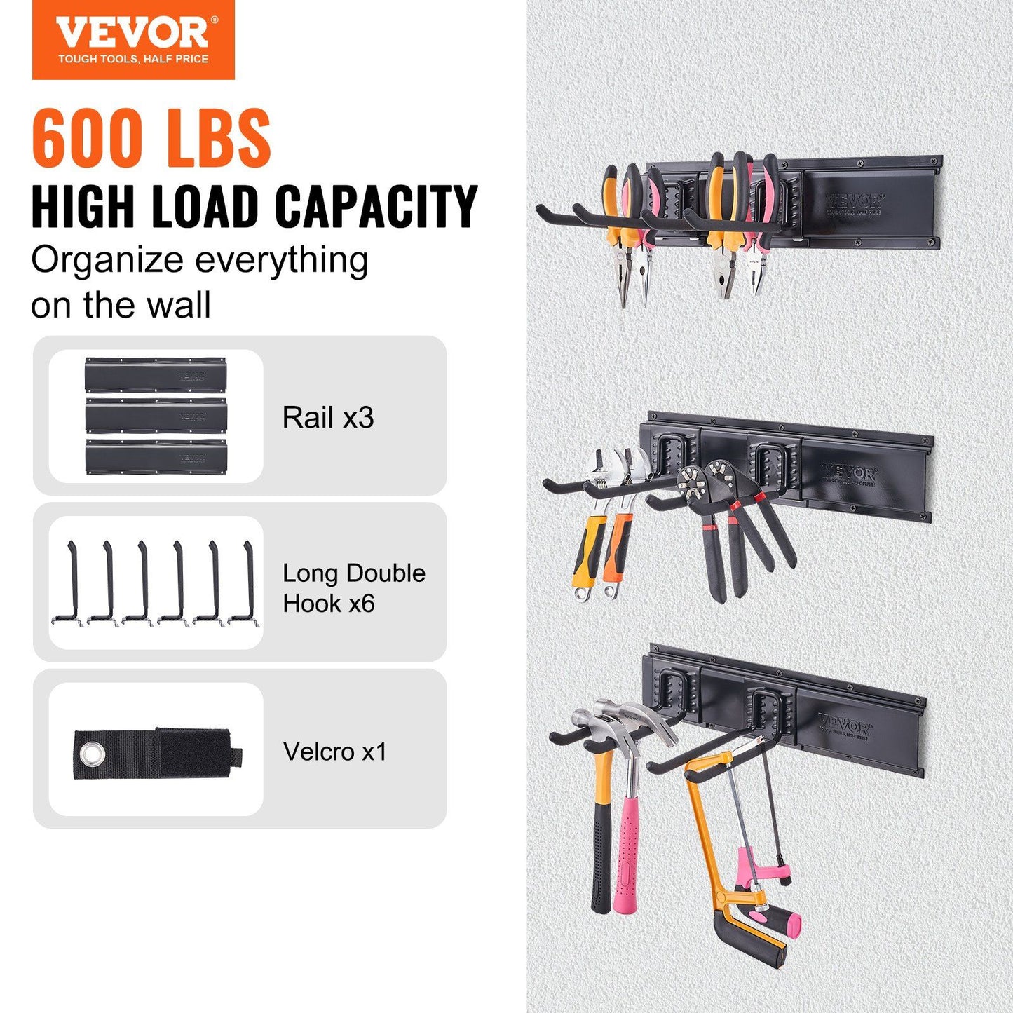 600 lbs Wall-Mounted Tool Organizer