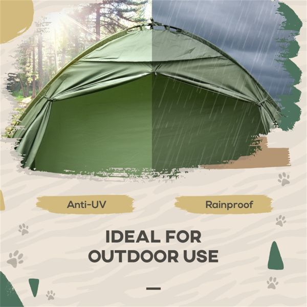 6.3' x 2.5' Camping Tent & Cot, 2-in-1 Set with Carry Bag