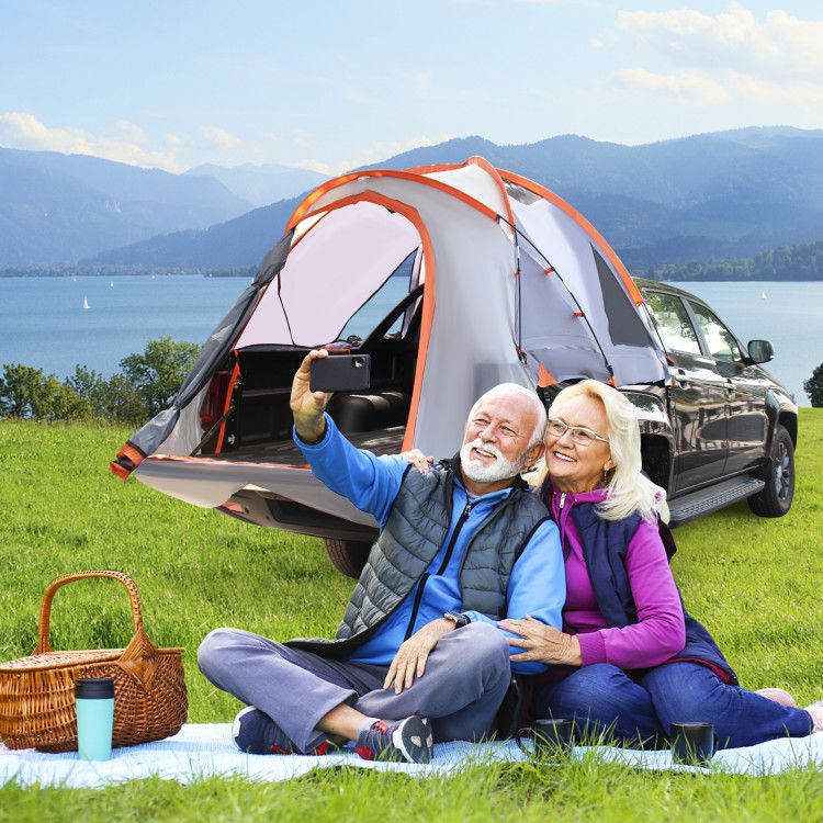 8' x 5' Truck Bed Tent, Fits 2-3 People, Waterproof & Spacious