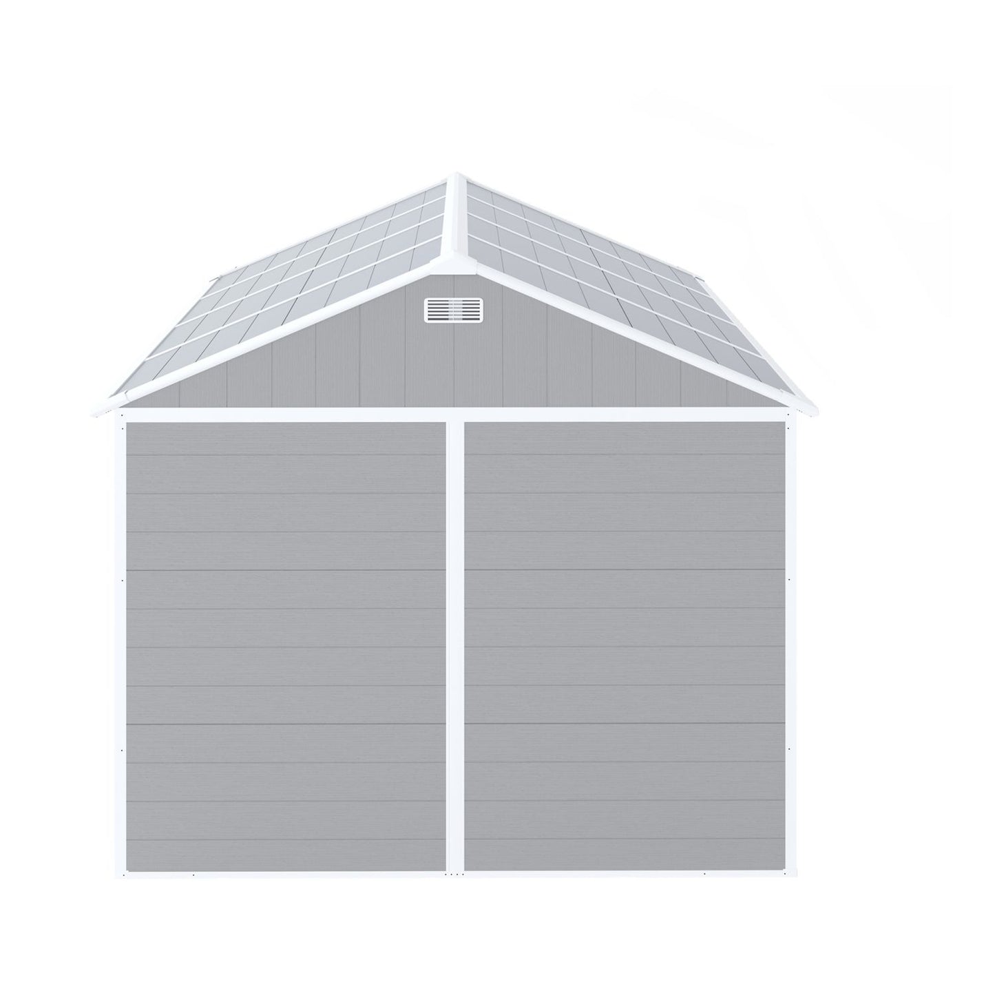 8' x 7' Backyard Garden Shed, Durable Polypropylene Outdoor Storage Room with HD Windows, UV Protection, and Waterproof