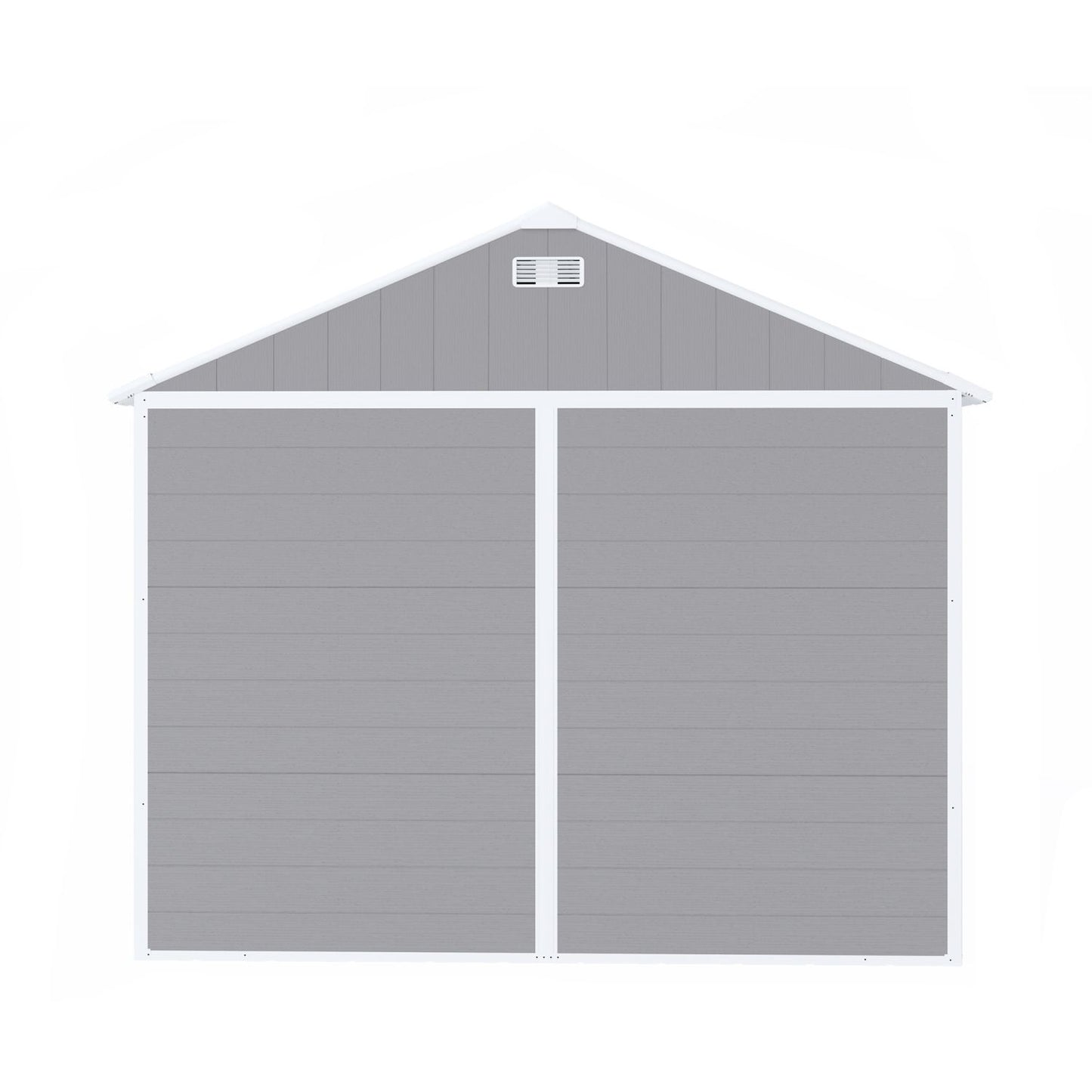 8' x 7' Backyard Garden Shed, Durable Polypropylene Outdoor Storage Room with HD Windows, UV Protection, and Waterproof