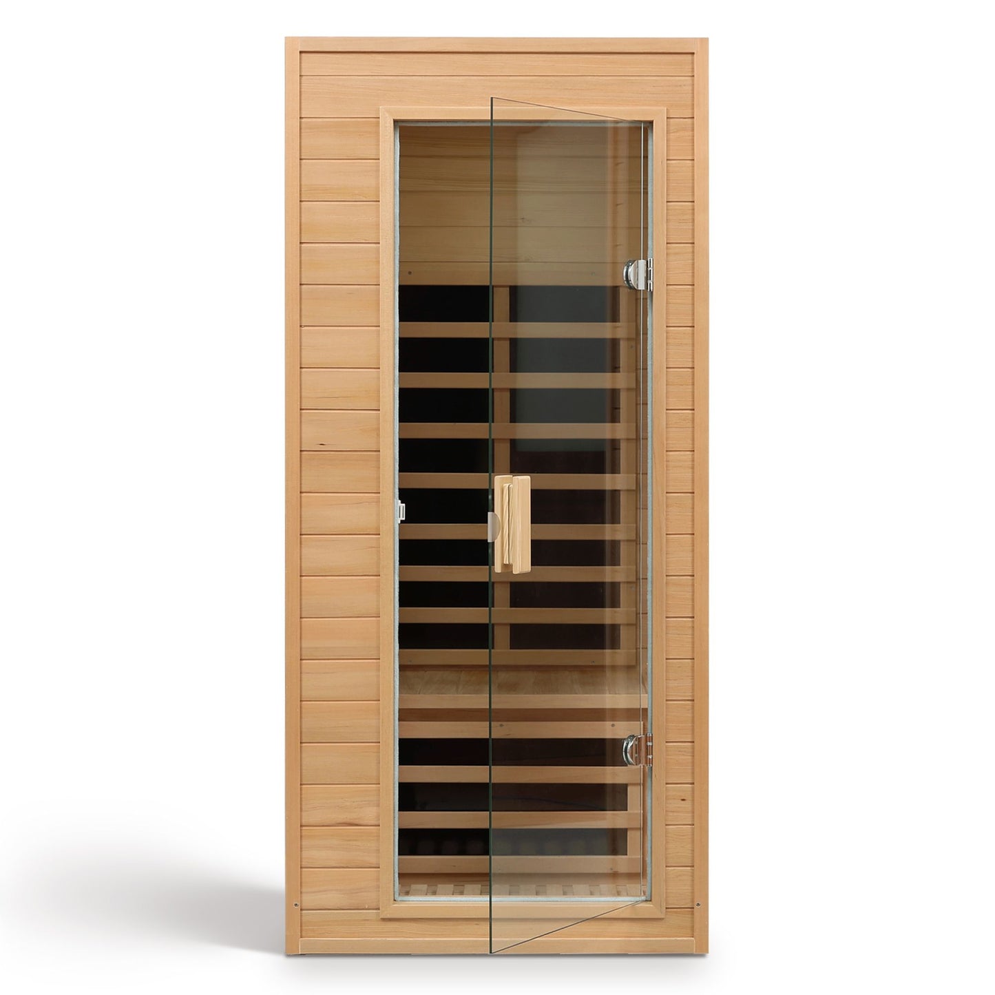 Hemlock One-Person Far Infrared Indoor Sauna, 1290W, Bluetooth, LCD Control