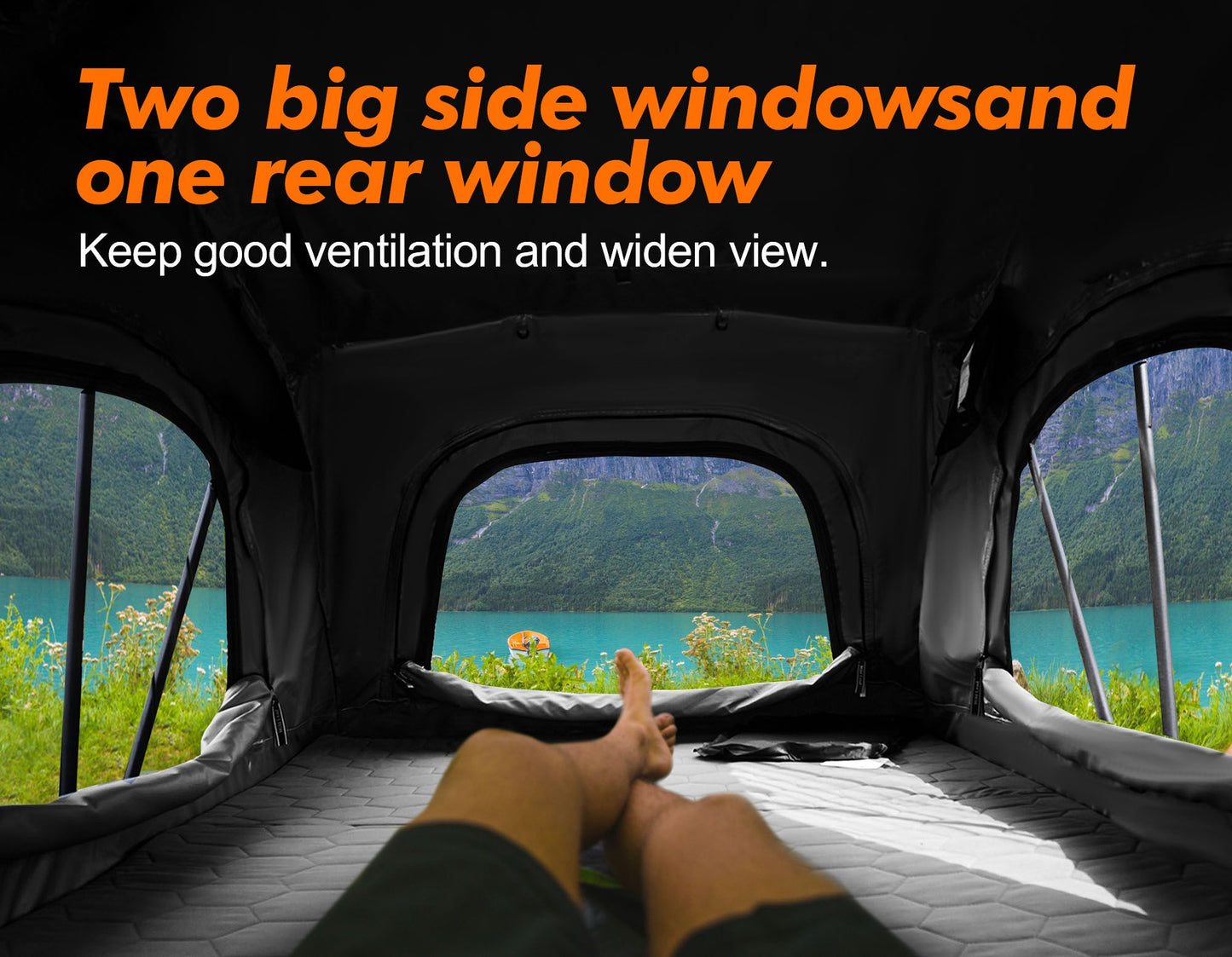 Lite Cruiser Roof Tent – Waterproof, Windproof, Sturdy, Easy Setup, Outdoor Adventures