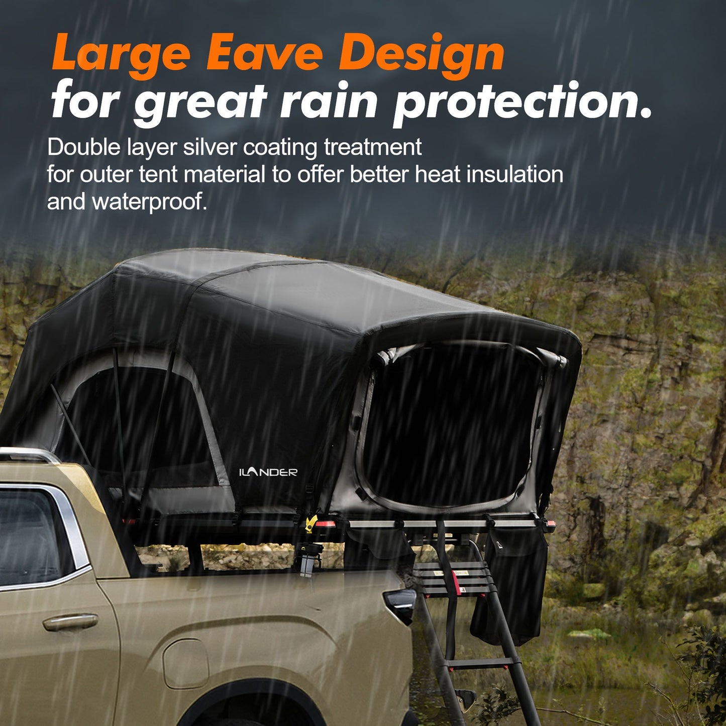 Lite Cruiser Roof Tent – Waterproof, Windproof, Sturdy, Easy Setup, Outdoor Adventures