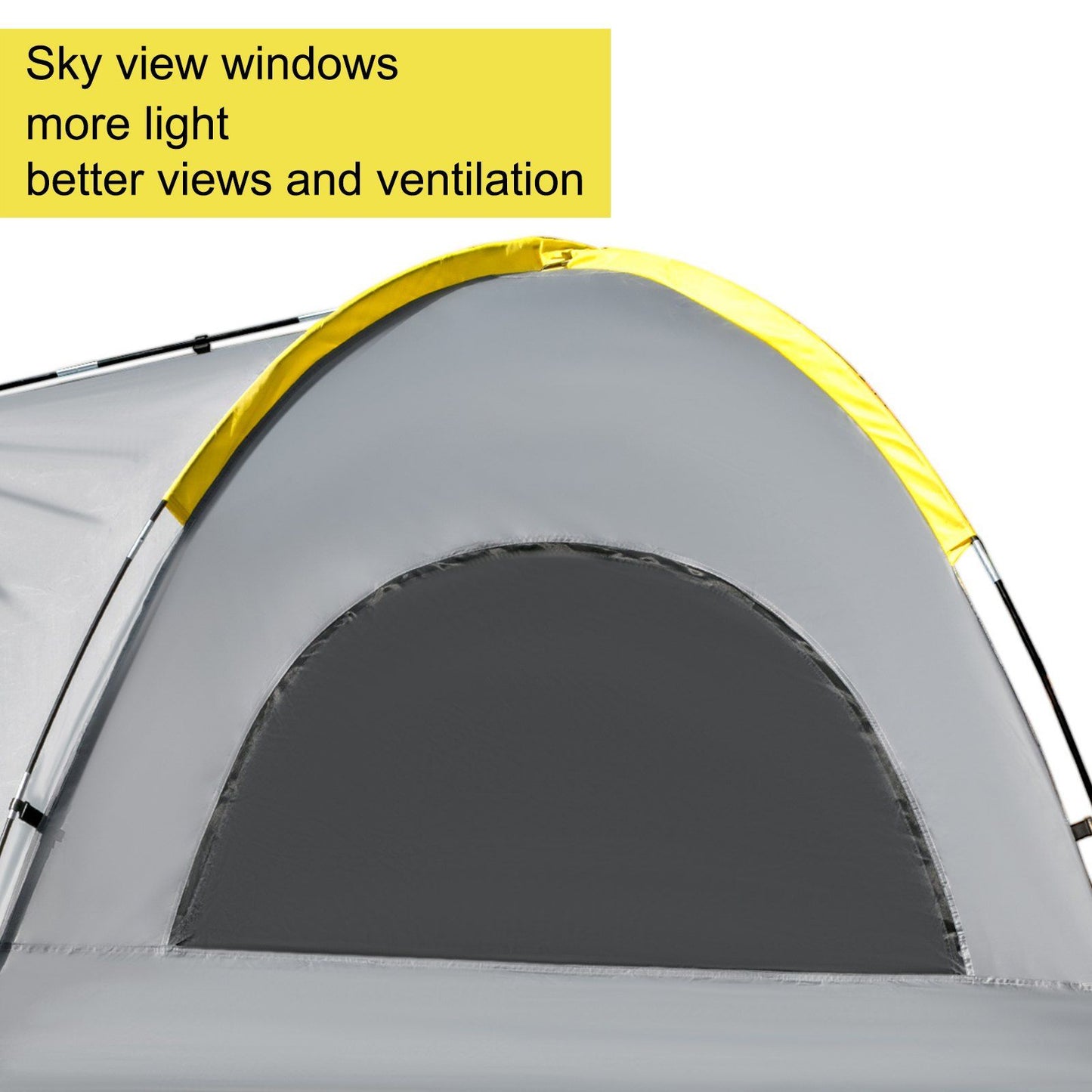 Truck Bed Tent for 2, Fits 6.4-6.7 ft Pickup Beds, Weatherproof Design with Panoramic Windows