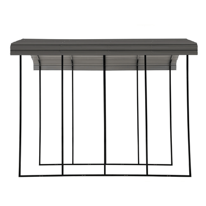 14×20 FT RV Metal Carport Kit, 14 FT Peak High, 2x3 Inch Galvanized Steel Frame