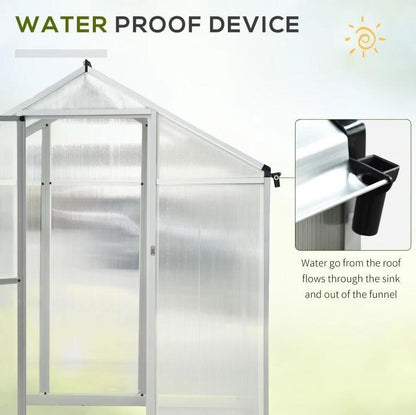 10' L x 6' W Walk-In Polycarbonate Greenhouse