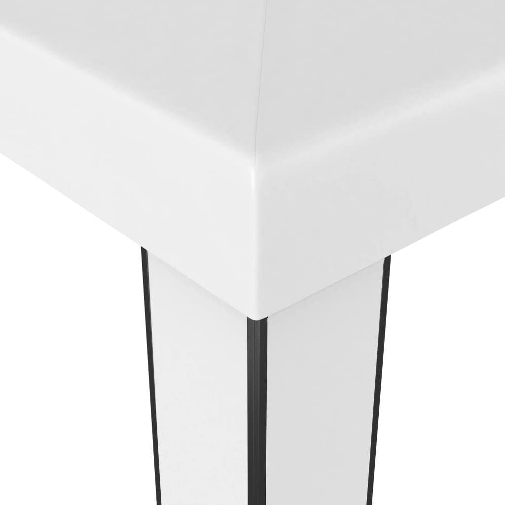 10' x 10' Outdoor Double-Roof Garden Gazebo, White, Powder-Coated Steel Frame, Weather-Resistant Polyester Cover
