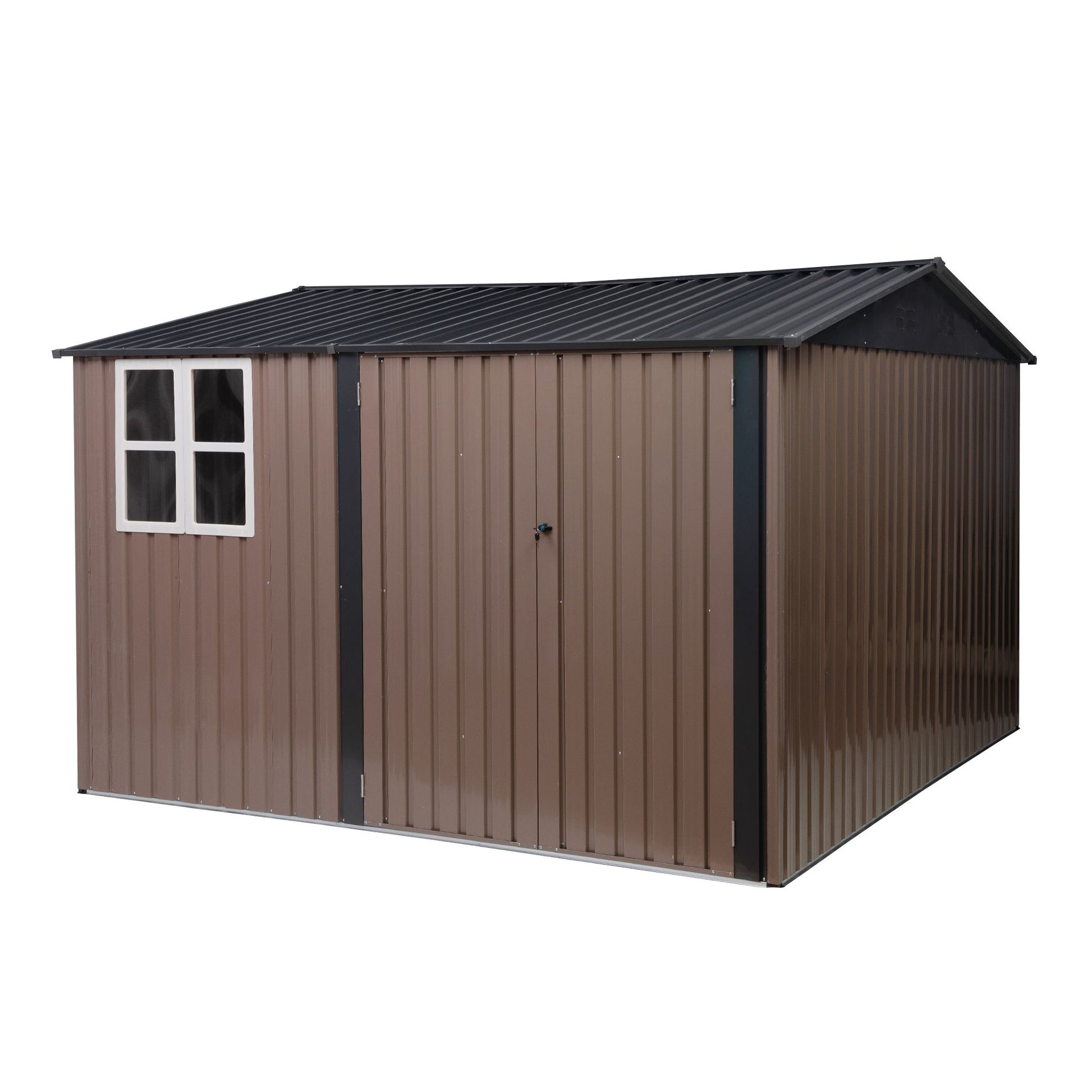 10' x 10' Outdoor Metal Garden Shed - Durable & Spacious