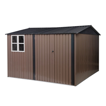10' x 10' Outdoor Metal Garden Shed - Durable & Spacious