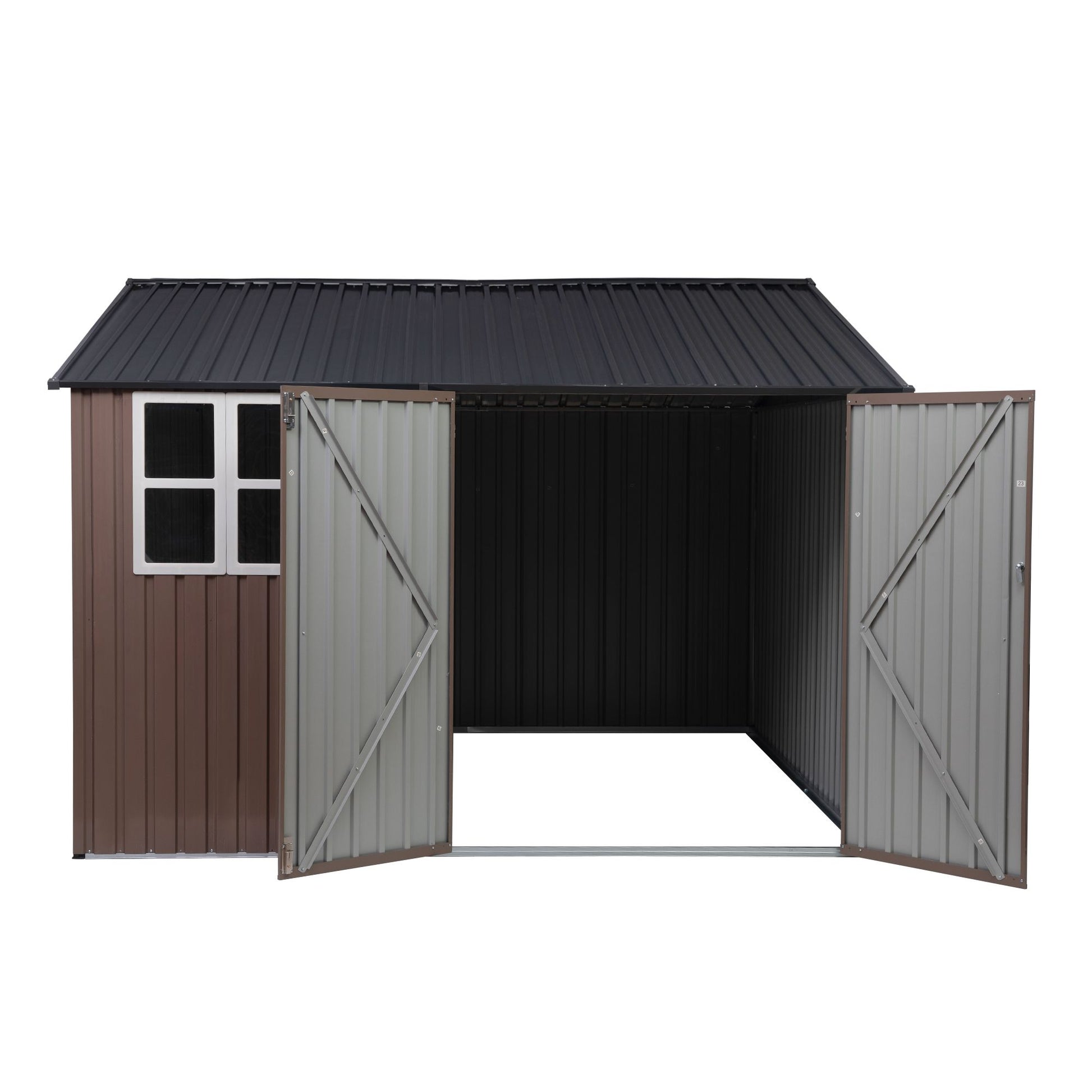 10' x 10' Outdoor Metal Garden Shed - Durable & Spacious