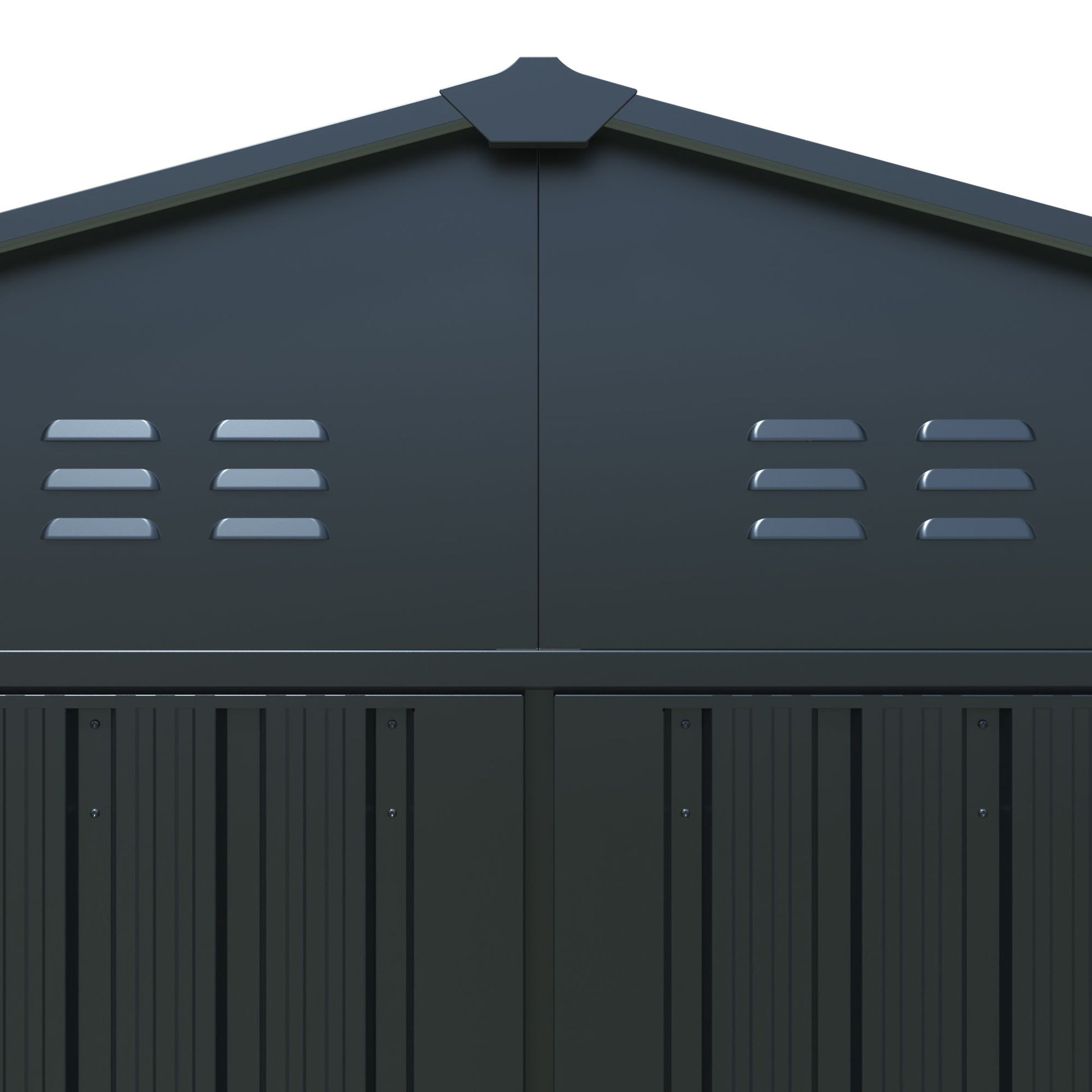 10' x 20' Outdoor Storage Shed, Durable Metal Walk-In Design