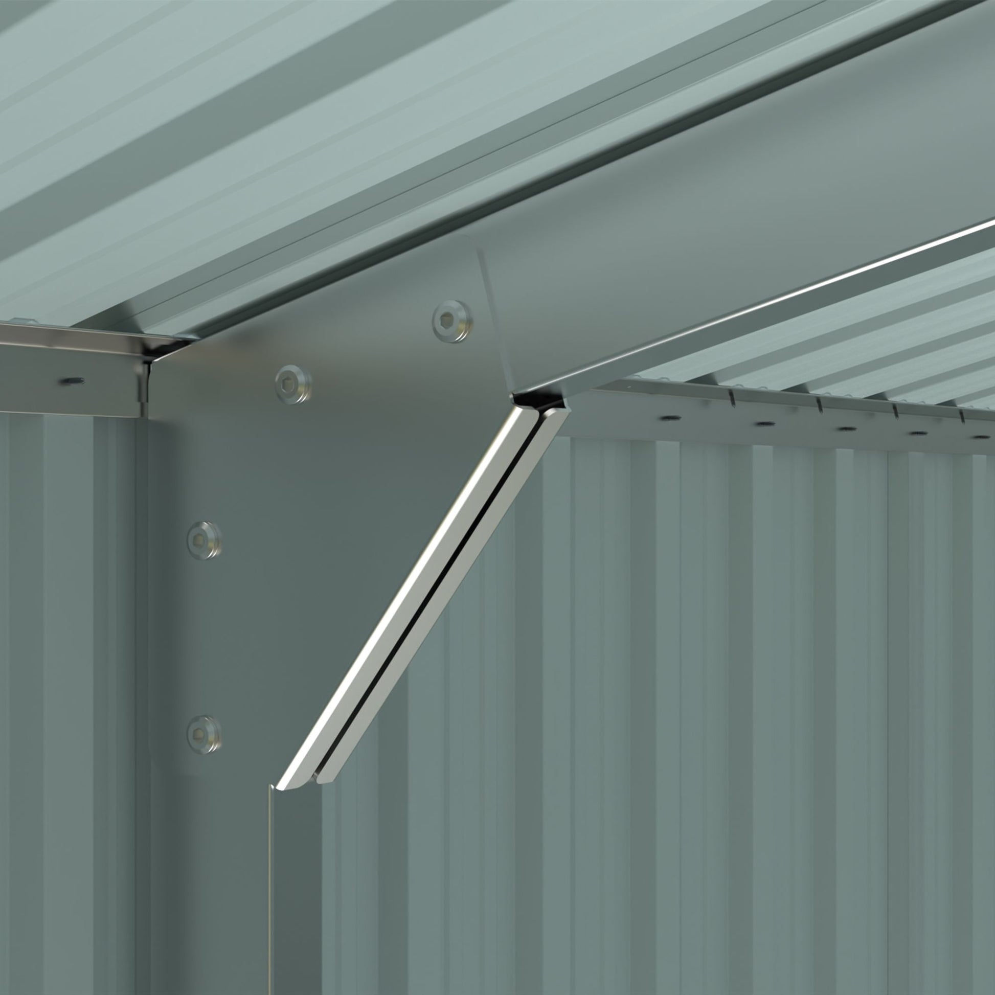 10' x 20' Outdoor Storage Shed, Durable Metal Walk-In Design