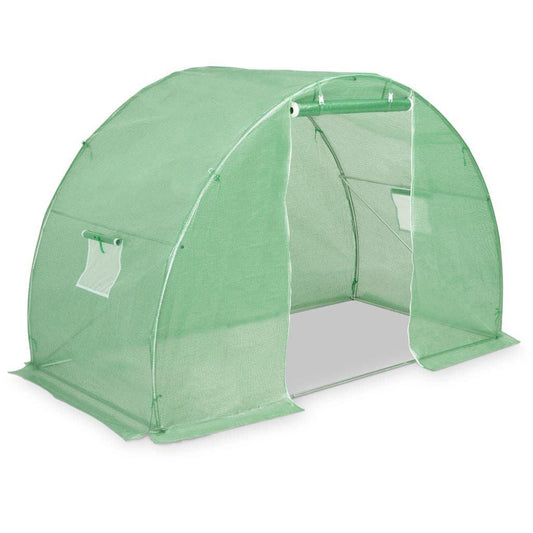 10' x 5' Outdoor Mesh Greenhouse for Plants with Galvanized Steel Frame