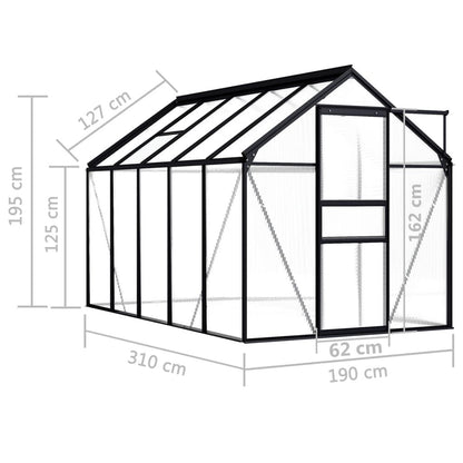 10' x 6' Greenhouse, UV-Resistant & Sturdy Frame