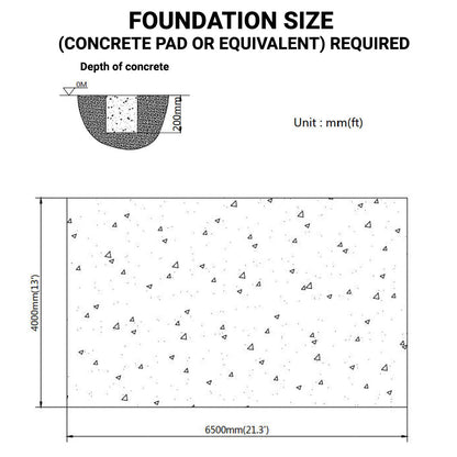 12’ x 20’ Metal Shed Carport with 8’ Enclosed Sidewalls, TMG-MSC1220F-3