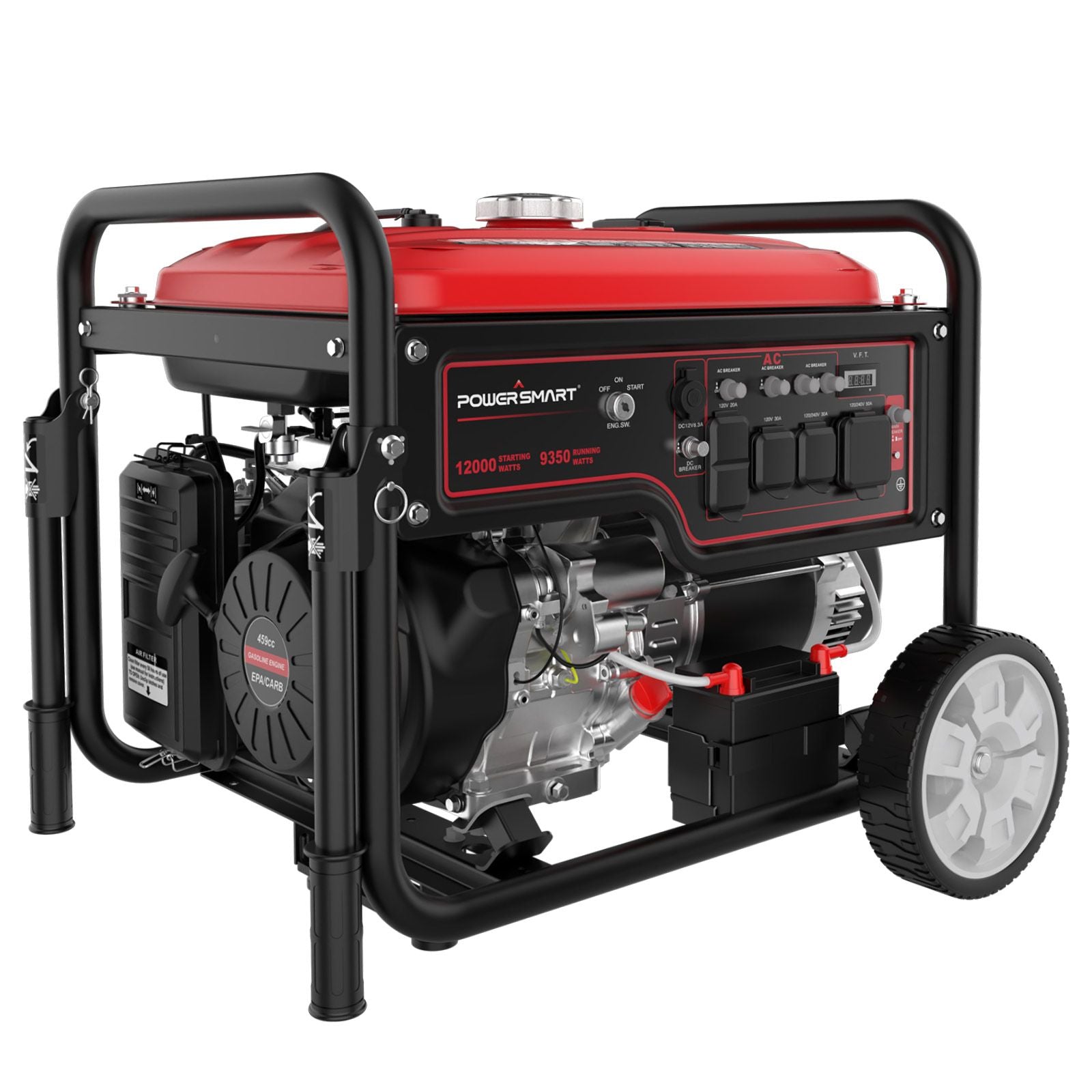 12000 Peak Watt for Home Use, 459CC Gas Powered Outdoor Generator, Remote Start & Electric Start, DB5095