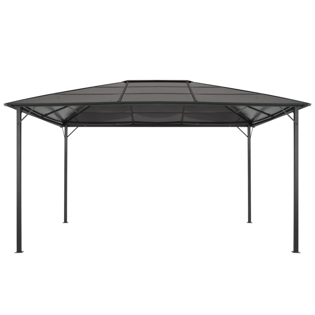 13' x 10' Black Aluminum Gazebo, Classic and Elegant for Outdoor Events