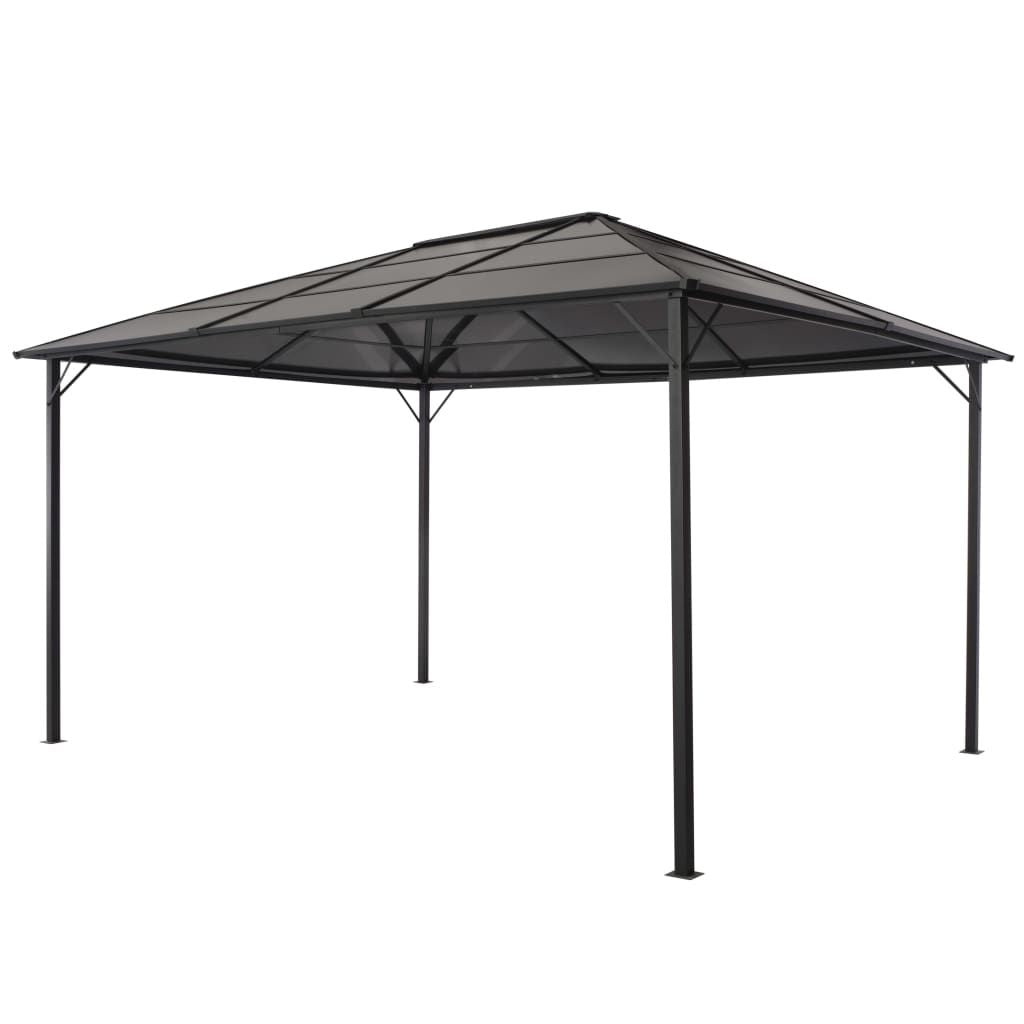 13' x 10' Black Aluminum Gazebo, Classic and Elegant for Outdoor Events