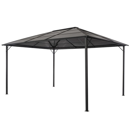 13' x 10' Black Aluminum Gazebo, Classic and Elegant for Outdoor Events