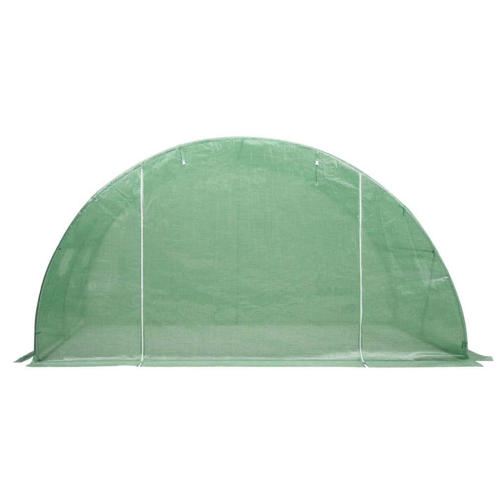 13' x 13' Spacious Greenhouse,PE Mesh Fabric, Galvanized Steel Frame, Large Door