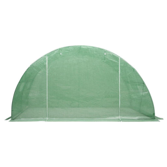 13' x 13' Spacious Greenhouse,PE Mesh Fabric, Galvanized Steel Frame, Large Door