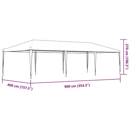13.1' x 29.5' Blue Party Tent, UV & Water-Resistant Outdoor Garden Gazebo