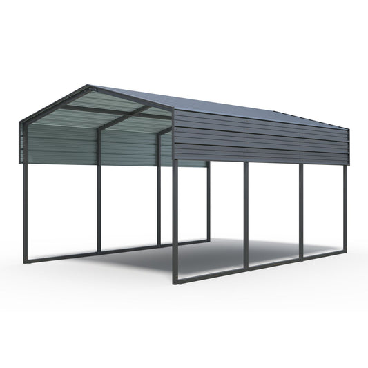 14.5' x 10' Heavy-Duty Outdoor Carport Canopy, Multi-Purpose Shelter