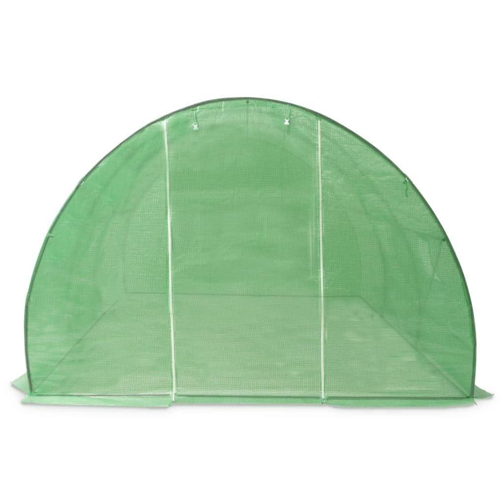15' x 10' Spacious Greenhouse, Galvanized Steel Frame, 6 Windows, PE Mesh Fabric