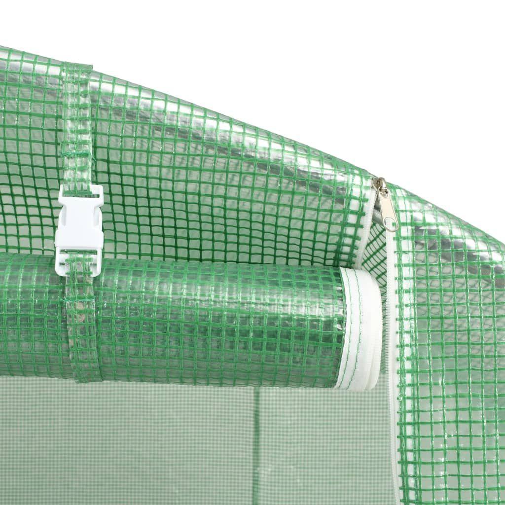 15' x 10' Spacious Greenhouse, Galvanized Steel Frame, 6 Windows, PE Mesh Fabric